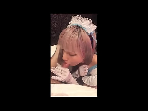 ❤️ Idol Japaneaidd [mayuka], gwisg morwyn Ffrengig, rhan 1, blowjob a jerk i ffwrdd gyda eli ☑Just porn wrthon ni ❌️